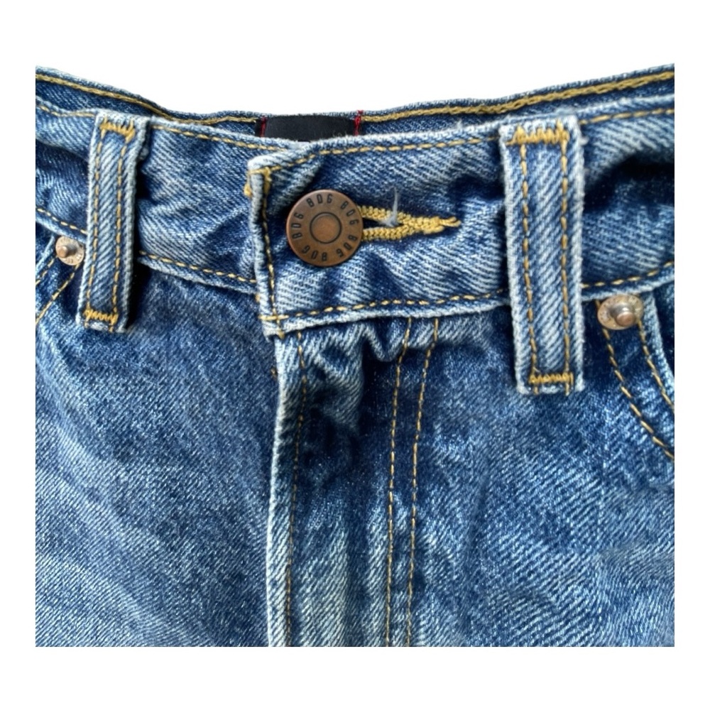 Urban Outfitters BDG High-Waisted Straight-Leg Cowboy Jean Cutoffs Sz 27 - Picture 4 of 8